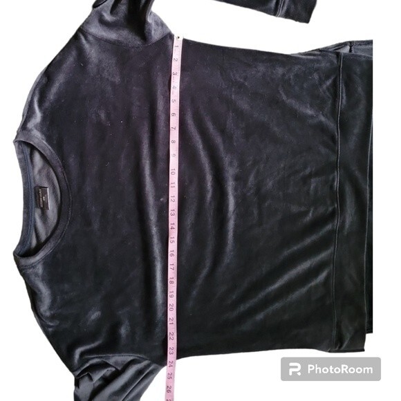 Y2K 32°HEAT BLACK PULLOVER VELOUR SWEATSHIRT - L - Picture 6 of 8